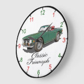 Triumph TR 6 Wall Clock Große Wanduhr (Winkel)