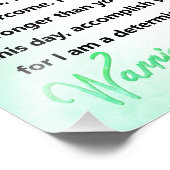 Triumph über Schmerz Chronischer Schmerz Krieger Fotodruck (Ecke)