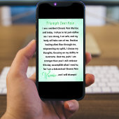 Triumph über Schmerz Chronischer Schmerz Krieger Poster