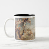 Triumph von Amor über allen Göttern, 1752 Zweifarbige Tasse (Links)