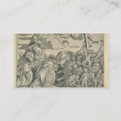Triumph von Christus (hölzerner Stich) Visitenkarte (Rückseite)
