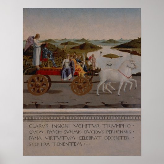 Triumph von Federigo da Montefeltro, Herzog von Ur Poster (Vorne)