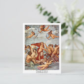 Triumph von Galatea, von Raffaello Sanzio Postkarte (Stehend Vorderseite)