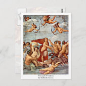 Triumph von Galatea, von Raffaello Sanzio Postkarte (Vorne/Hinten)