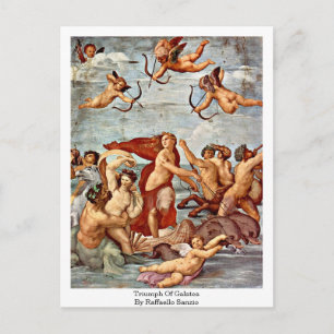 Triumph von Galatea, von Raffaello Sanzio Postkarte