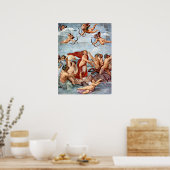 Triumph von Galatea von Raphael Sanzio Poster (Küche)