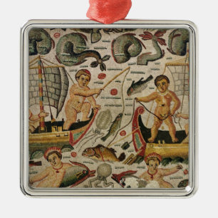 Triumph von Neptun und von Amphitrite Silbernes Ornament