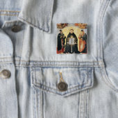 Triumph von St Thomas Thomas von Aquin Button (Beispiel)