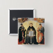 Triumph von St Thomas Thomas von Aquin Button (Vorne & Hinten)