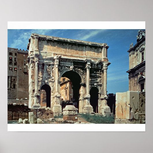Triumphal Arch of Septimius Severus, dedicated in Poster (Vorne)