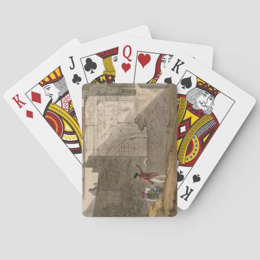 Triumphal Arch, Tripoli, plate 4 from 'A Narrative Spielkarten (Rückseite)