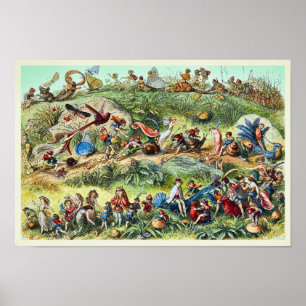 Triumphaler März des Elf-König-Posters Poster