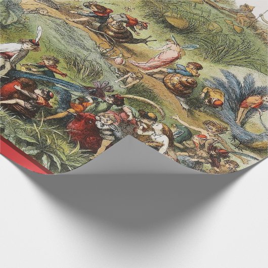 Triumphaler März des Elfkönigs, der Fairies, der G Geschenkpapier (Ecke)