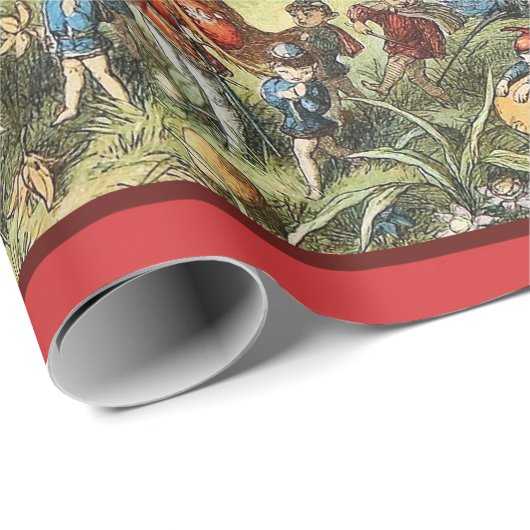 Triumphaler März des Elfkönigs, der Fairies, der G Geschenkpapier (Rolleneckpunkt)