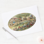 Triumphaler März des Elfkönigs, der Fairies, der G Ovaler Aufkleber (Umschlag)