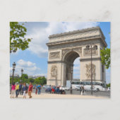 Triumphbogen am Boulevard Champs Elysees, Pari Postkarte (Vorderseite)