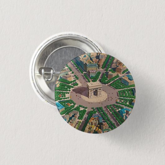 Triumphbogen-Button Button (Vorne & Hinten)