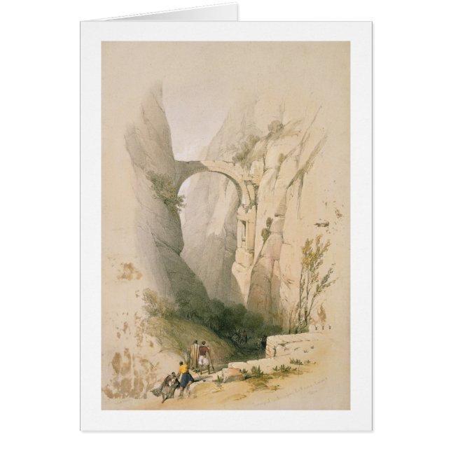 Triumphbogen, der die Schlucht führt zu Petr (Vorne)