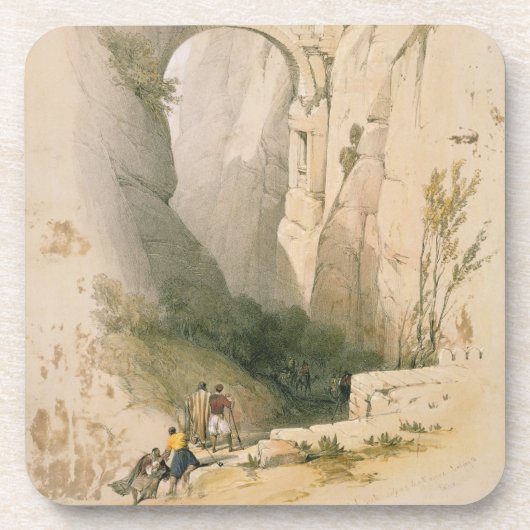 Triumphbogen, der die Schlucht führt zu Petr Getränkeuntersetzer (Vorderseite)