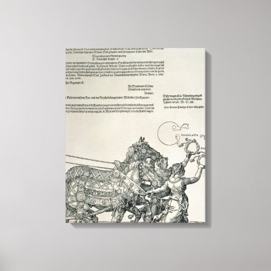 Triumphbogen des Kaisers Maximilian I Leinwanddruck (Vorderseite)