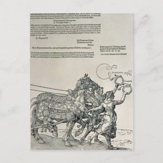 Triumphbogen des Kaisers Maximilian I Postkarte (Vorderseite)