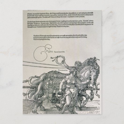 Triumphbogen des Kaisers Maximilian I Postkarte (Vorderseite)