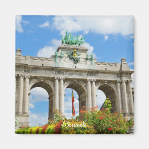 Triumphbogen im Cinquantennaire-Park in Brüssel Magnet