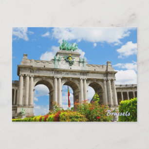 Triumphbogen im Cinquantennaire-Park in Brüssel Postkarte
