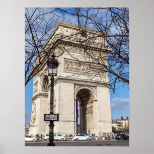 Triumphbogen in Paris, Frankreich Poster
