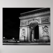 Triumphbogen in Paris Poster (Vorne)
