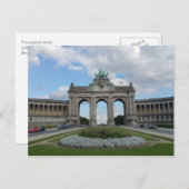 Triumphbogen, Jubilee Park, Brüssel, Belgien Postkarte (Vorne/Hinten)