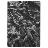 Triumphbogen Marseillaise rude Vintag Paris Klemmbrett (Rückseite)