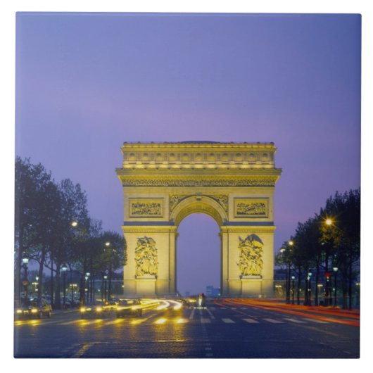 Triumphbogen, Paris, Frankreich, Fliese (Vorderseite)