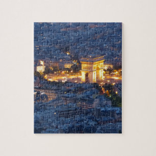 Triumphbogen Paris Frankreich Kosmopolitische Stad Puzzle