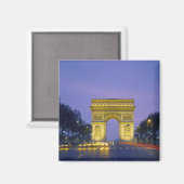 Triumphbogen, Paris, Frankreich, Magnet (Vorderseite/Rückseite)