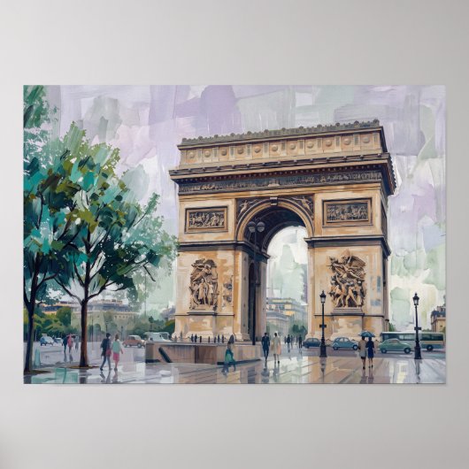 Triumphbogen, Paris, Frankreich Poster (Vorne)