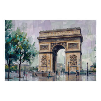 Triumphbogen, Paris, Frankreich Poster