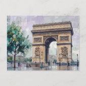 Triumphbogen, Paris, Frankreich Postkarte (Vorderseite)