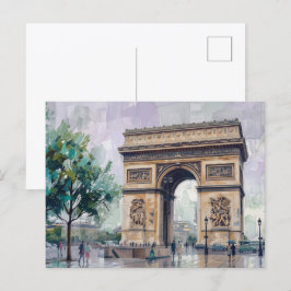 Triumphbogen, Paris, Frankreich Postkarte