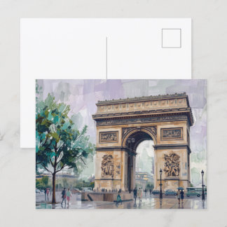 Triumphbogen, Paris, Frankreich Postkarte