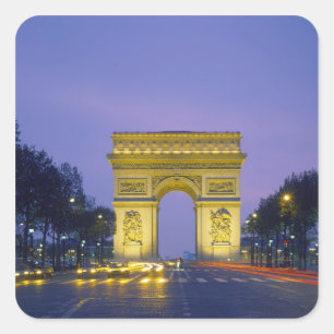 Triumphbogen, Paris, Frankreich, Quadratischer Aufkleber