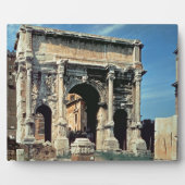 Triumphbogen Septimius Severus, gewidmet in Fotoplatte (Vorderseite)