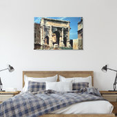 Triumphbogen Septimius Severus, gewidmet in Leinwanddruck (Insitu (Schlafzimmer))