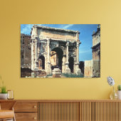 Triumphbogen Septimius Severus, gewidmet in Leinwanddruck (Insitu (Wohnzimmer))