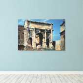 Triumphbogen Septimius Severus, gewidmet in Leinwanddruck (Insitu (Holzboden))