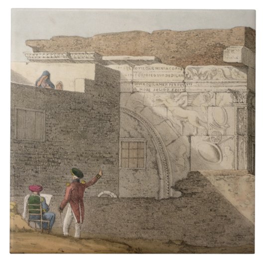 Triumphbogen, Tripoli, überziehen 4 von 'einer Fliese (Vorderseite)