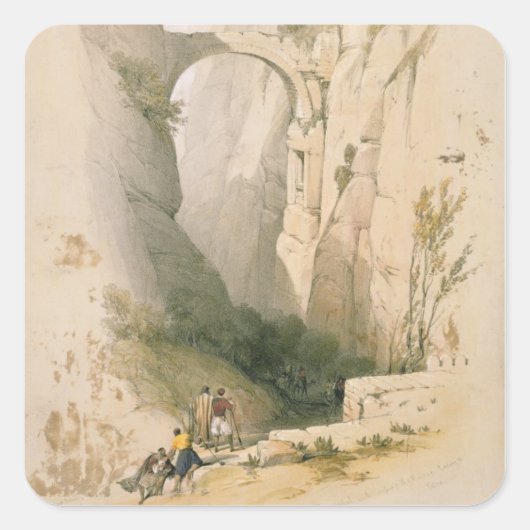 Triumphbogen über die Ravine nach Petr Quadratischer Aufkleber (Vorderseite)