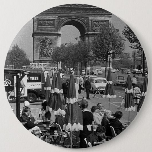 Triumphbogen Vintag France Button (Vorderseite)