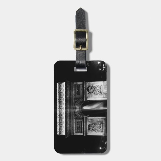 Triumphbogen Vintag France Gepäckanhänger (Vorderseite vertikal)