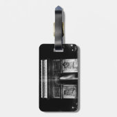 Triumphbogen Vintag France Gepäckanhänger (Rückseite vertikal)